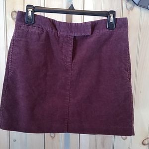 J. Crew Mini Skirt in Deep Plum